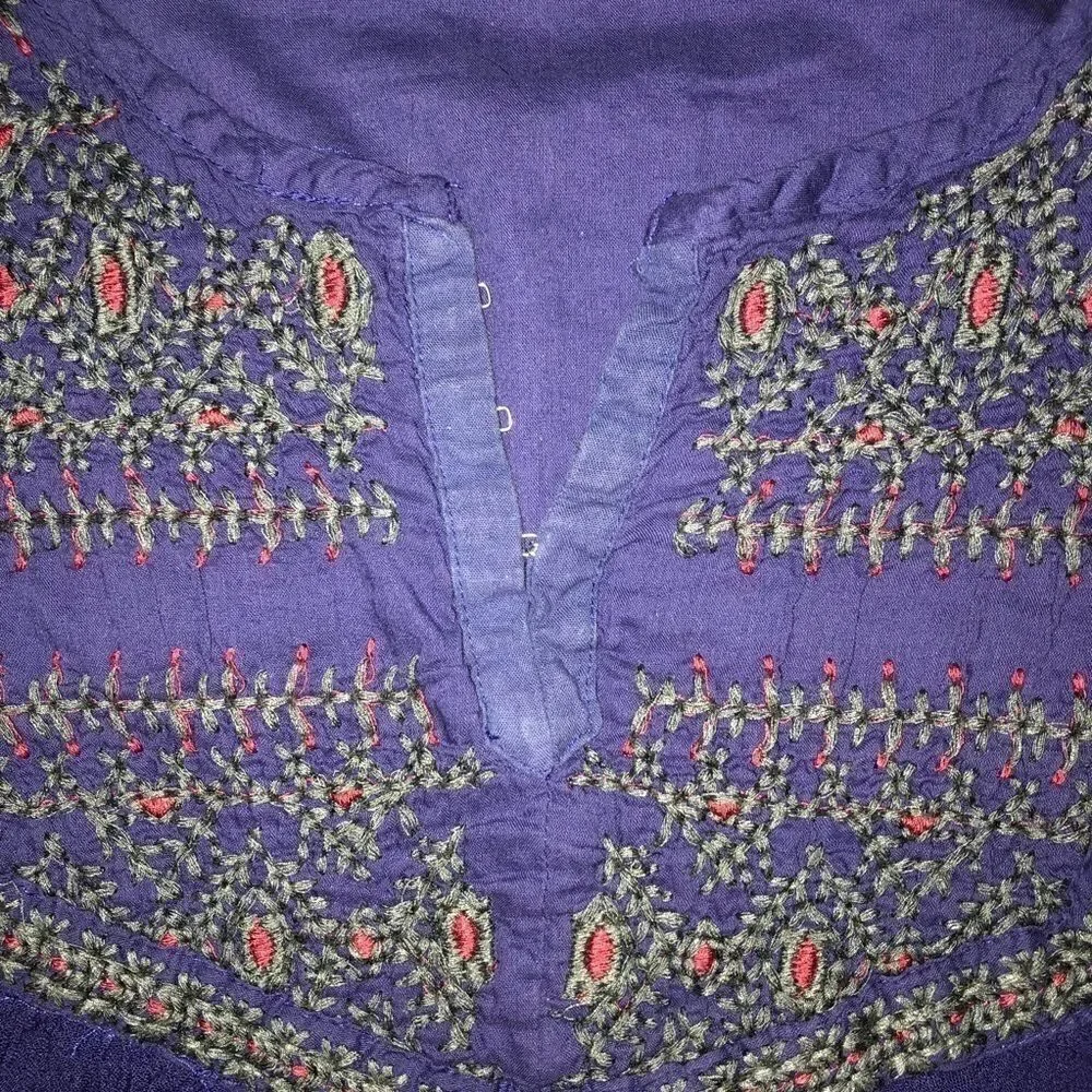 Urban Outfitters Ecote Purple Flowy Blouse - S - Picture 3 of 4